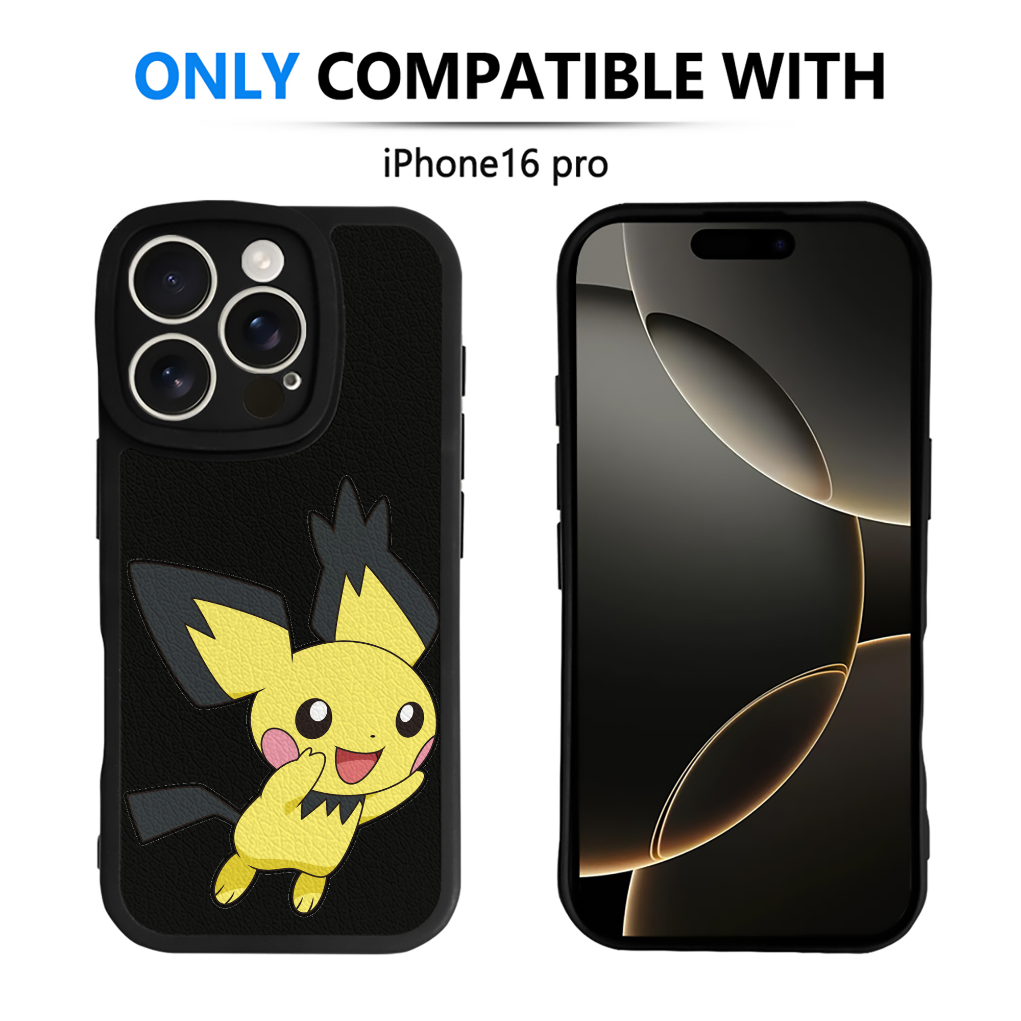 （画像用） ポケットモンスター Pokémon 【iPhone 16シリーズ対応】シリコンスマホケース（レザー調） 材質：シリコン